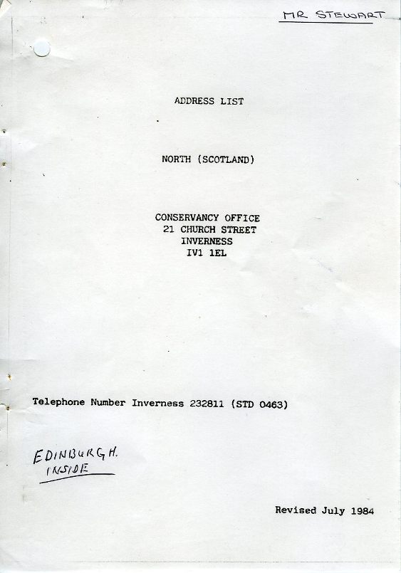 North Scotland FC address list