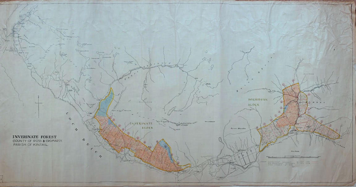 Inverinate and Dorusduan Forest Map