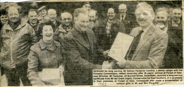 Retirement of Sidney Farquhar - Forest of Deer