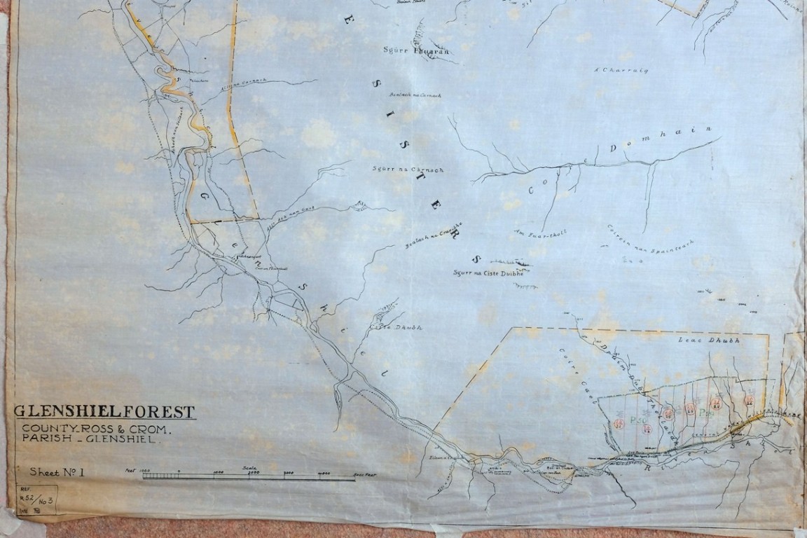 Glenshiel Forest planting and disposal map No 1