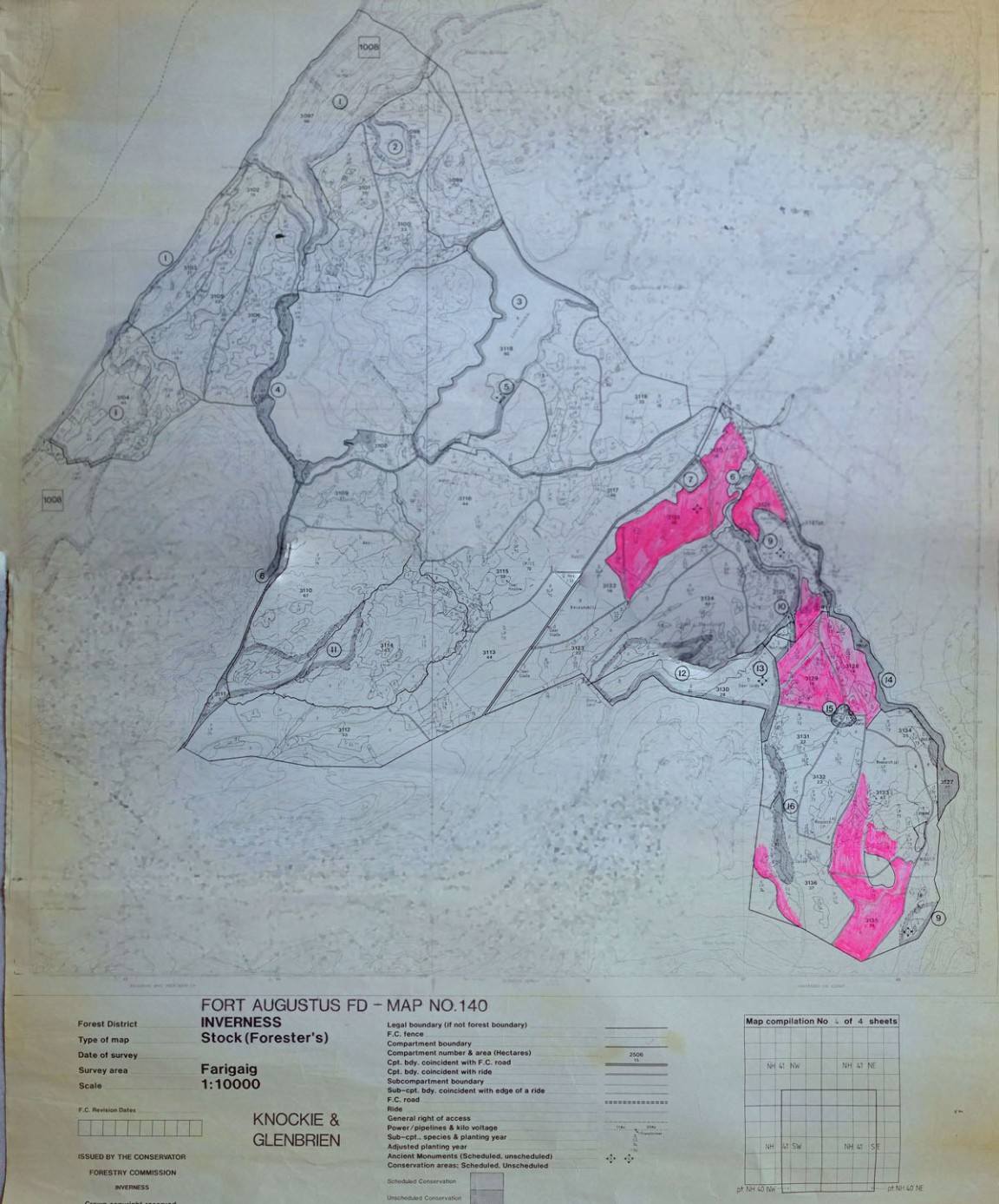 Knockie and Glenbrien Forest Maps � East side of Loch Ness 