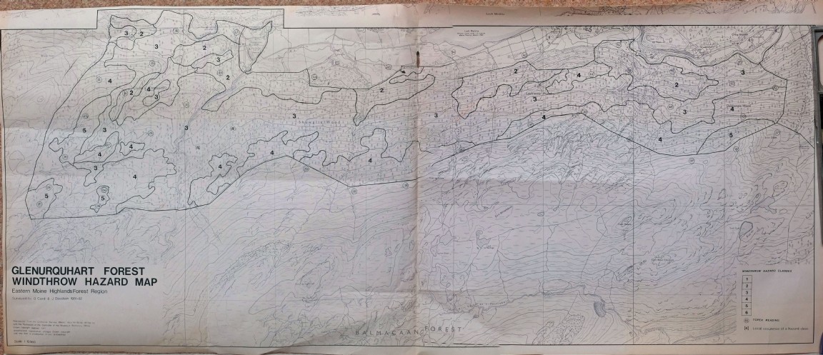 Glenurquhart Forest - Windthrow Hazard Map