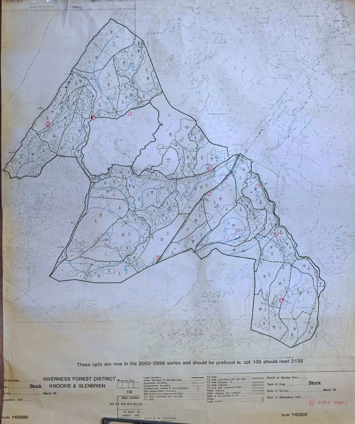 Knockie and Glenbrien Forest � Windthrow Hazard Map