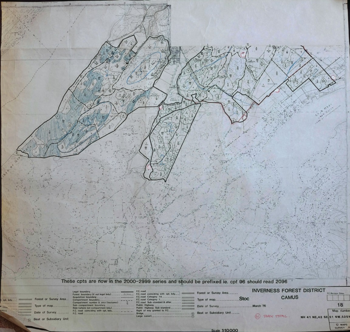 Farigaig Forest � Camas area - Windthrow Hazard Map