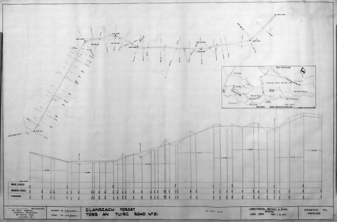 Eilanreach Forest � Torr an Tuirc Road drawing � Loch Hourn Section