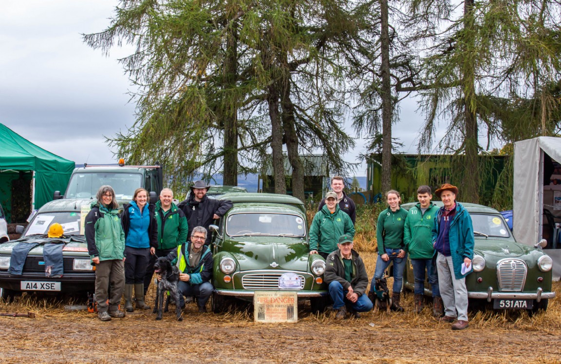 Forestry team at Daviot Vintage Agricultural Machine Show