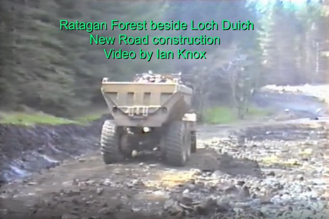 Road making in Ratagan and Glen Shiel Forests