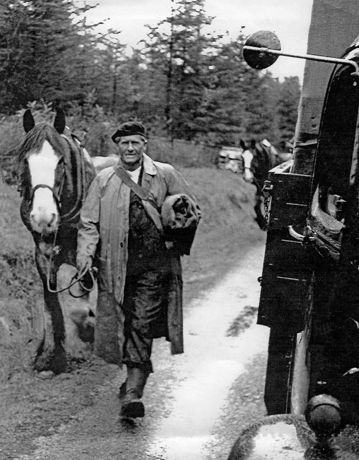 Archie Gillies and his horse Prince in Knapdale Forest