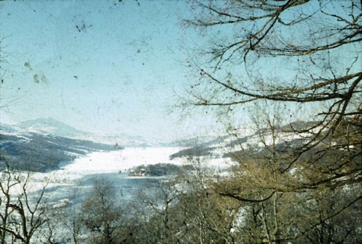 Queens View with Loch Tummel frozen over � early 1963