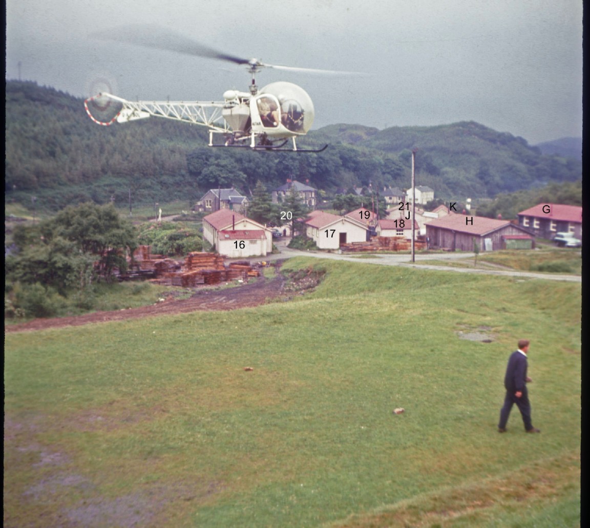 Autair Helicopter in Cairnbaan Camp