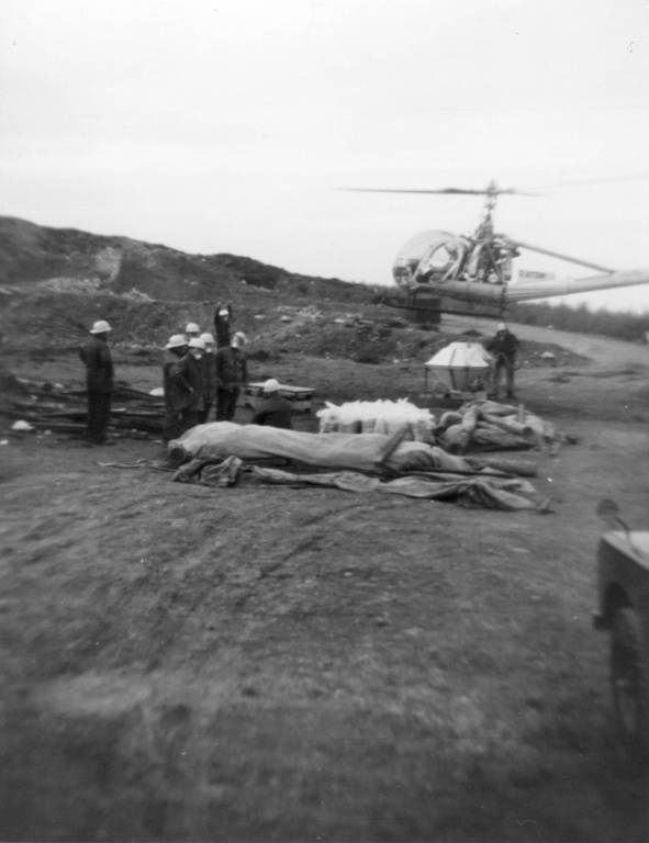 Fertilising at Aultmore Forest, Morayshire