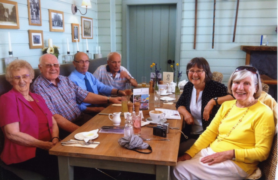 Forestry colleagues meeting up at Gordon Castle cafe