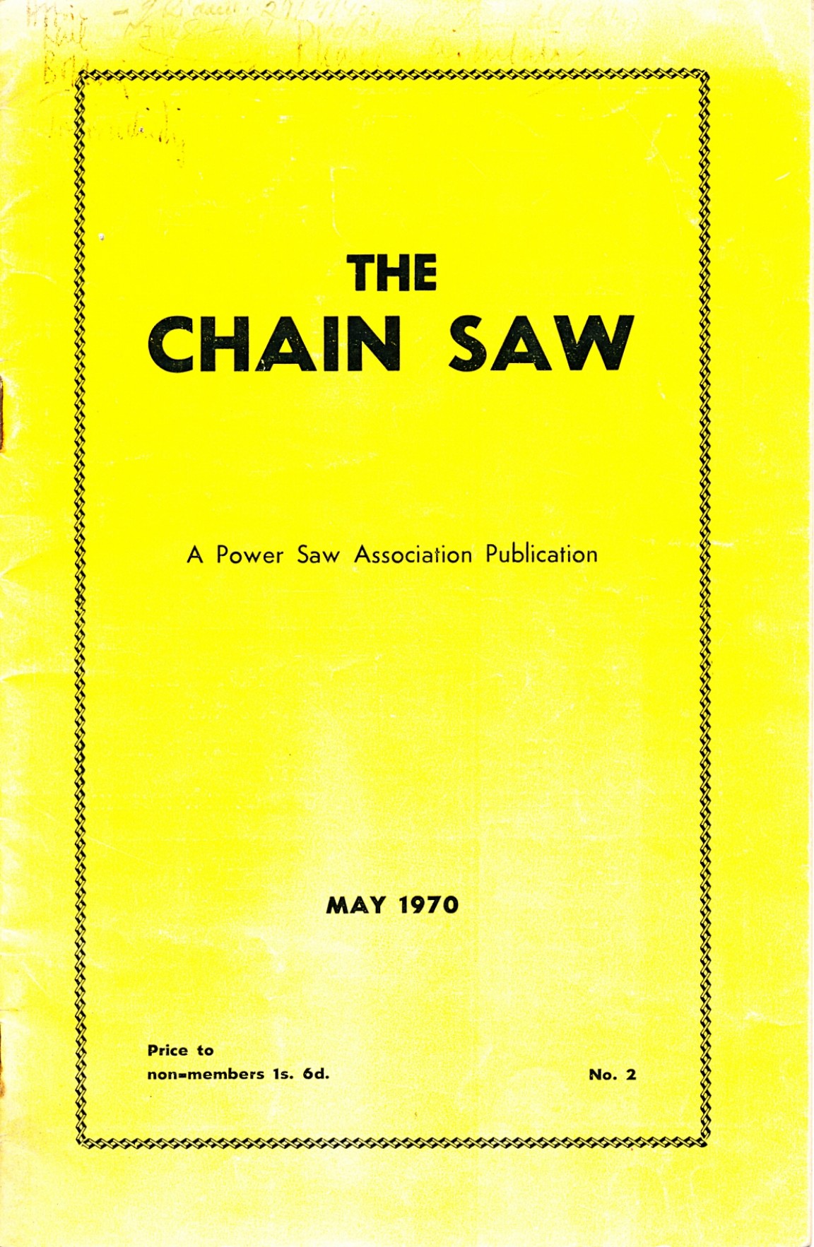 The Chain Saw a Power Saw Association publication