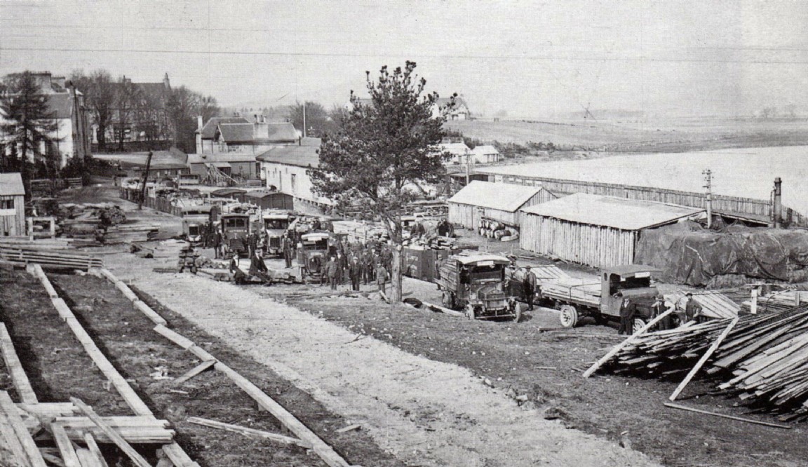 American sawmill units in Scotland - Rail Station at Ardgay, Ross-shire