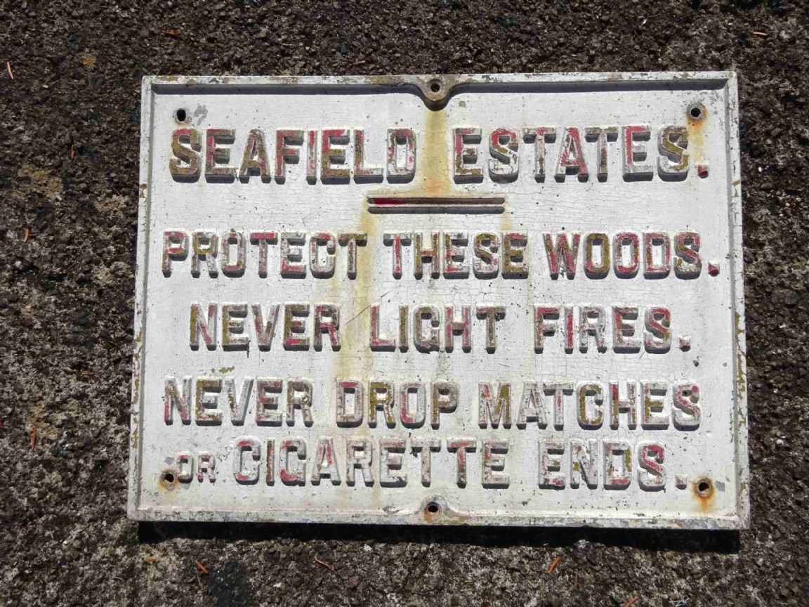 Forest Fire Warning sign � Seafield Estate
