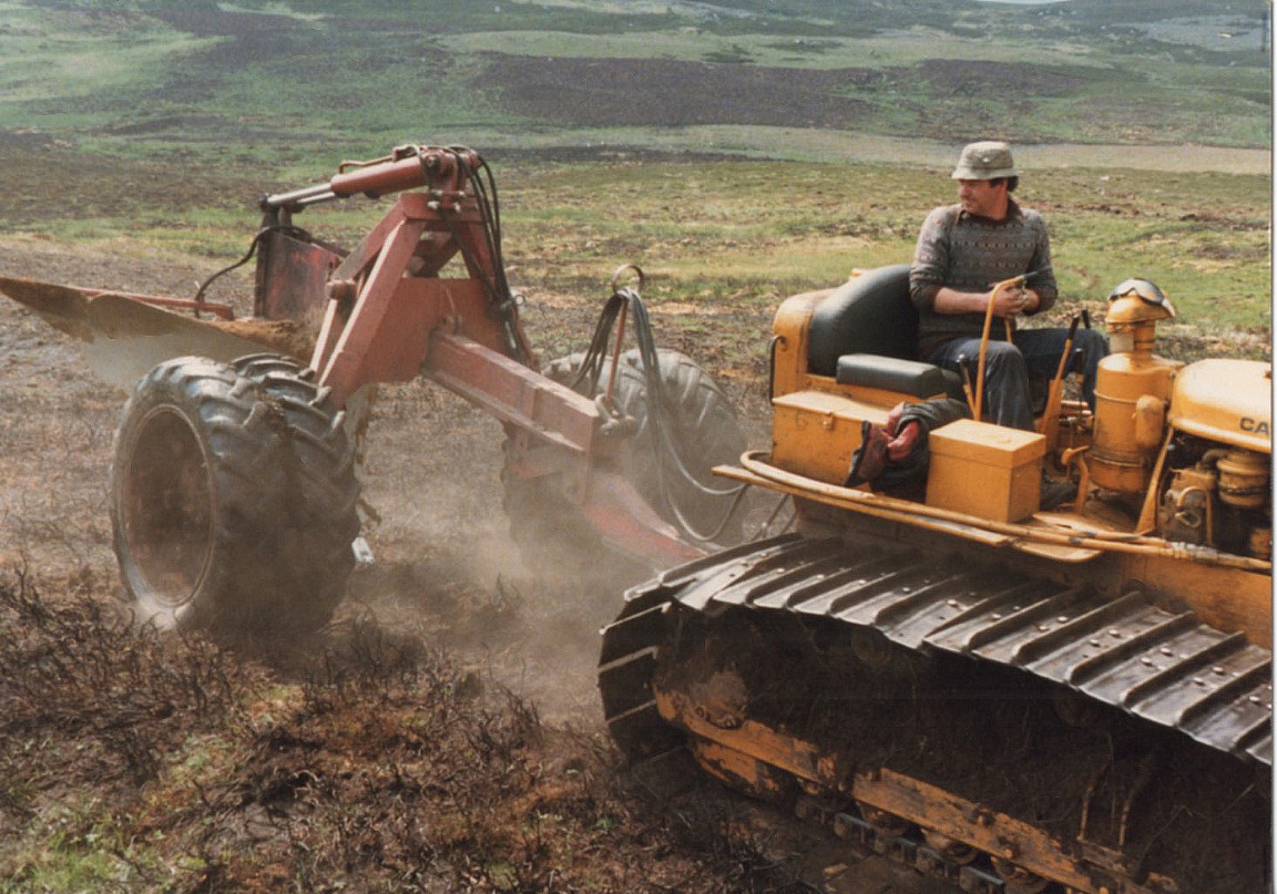 Ploughing In Griffin Forest �Dusty conditions - ploughing the Prairies of Aberfeldy�