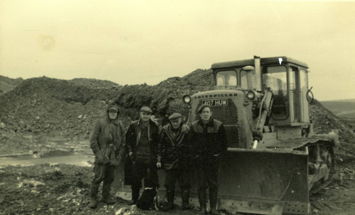 Aultmore Forest squad in road material quarry