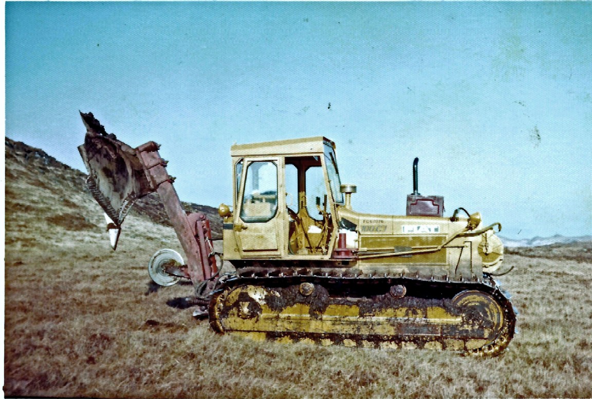 Mounted tine ploughing at Glenmore, Ardnamurchan, Sunart Forest 