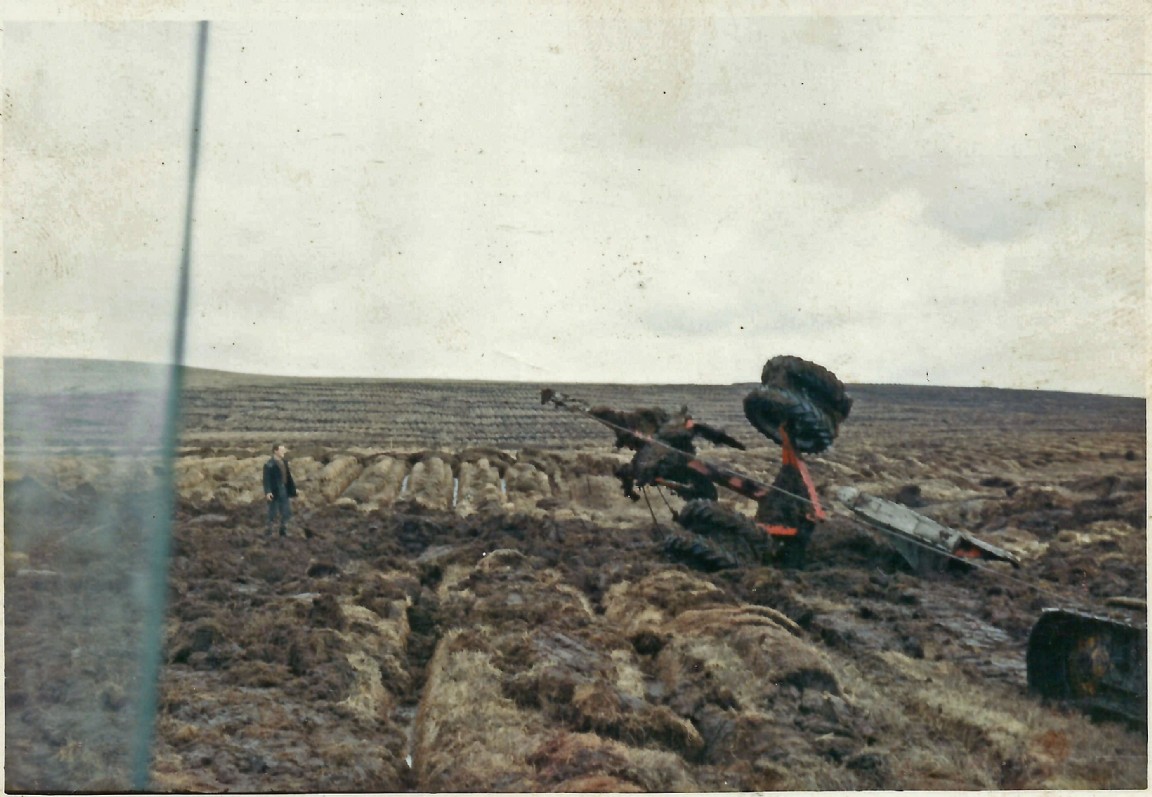 Humpy Draining Plough bogged at Loch Craggie, Benmore, Shin Forest