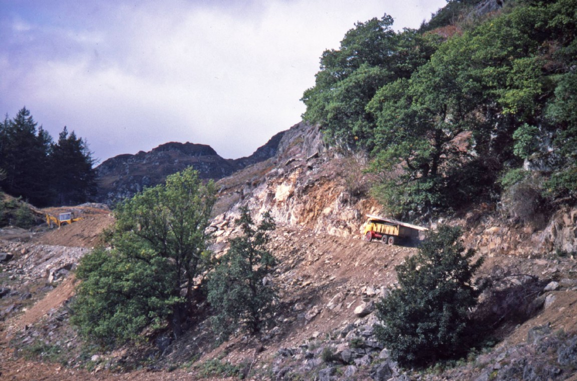 Road making at Dunira near Comrie