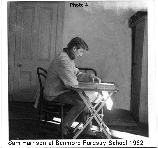 Sam Harrison at Benmore Forestry School 1962