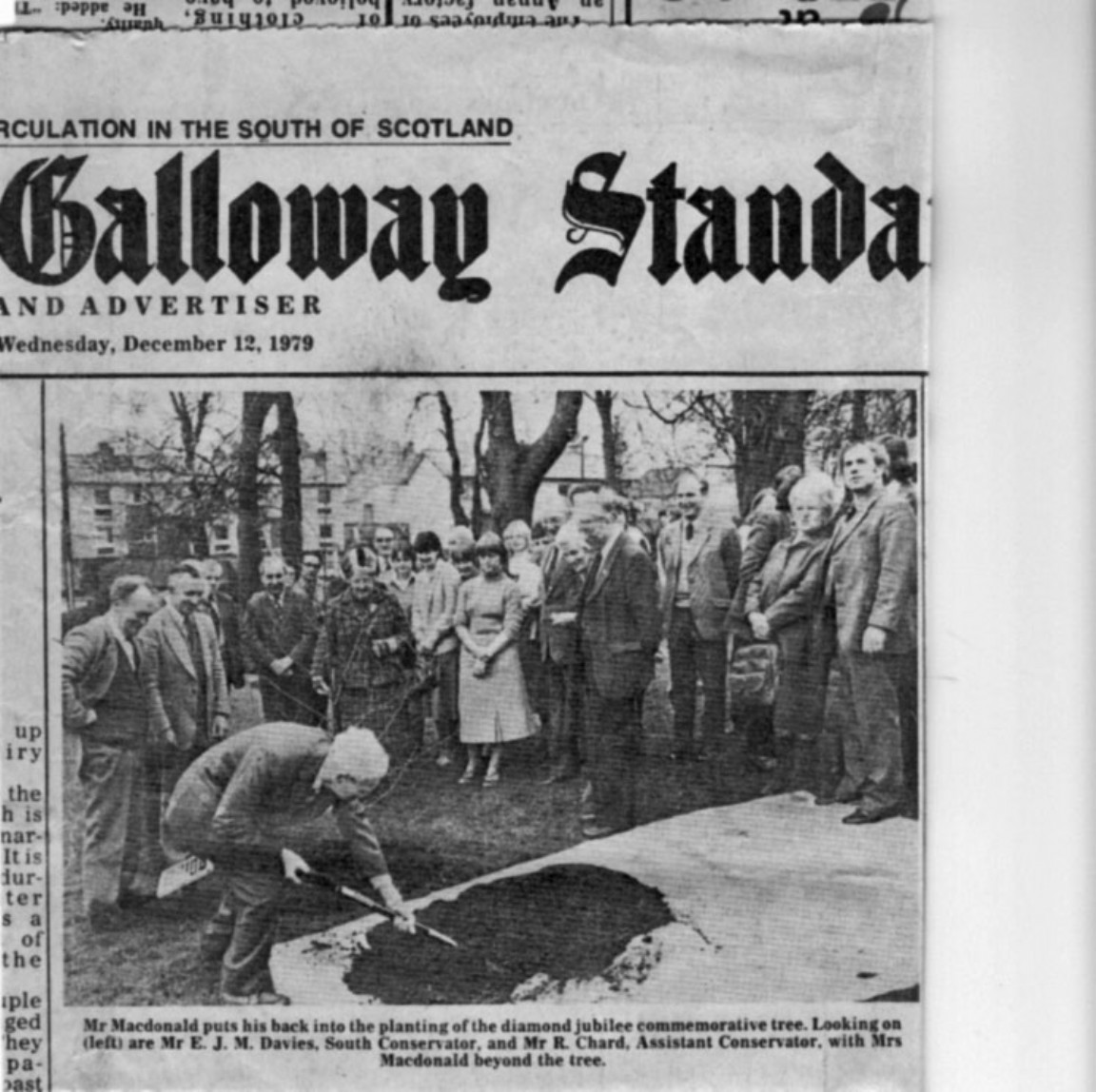 Forestry Commission Diamond Jubilee planting in Dumfries
