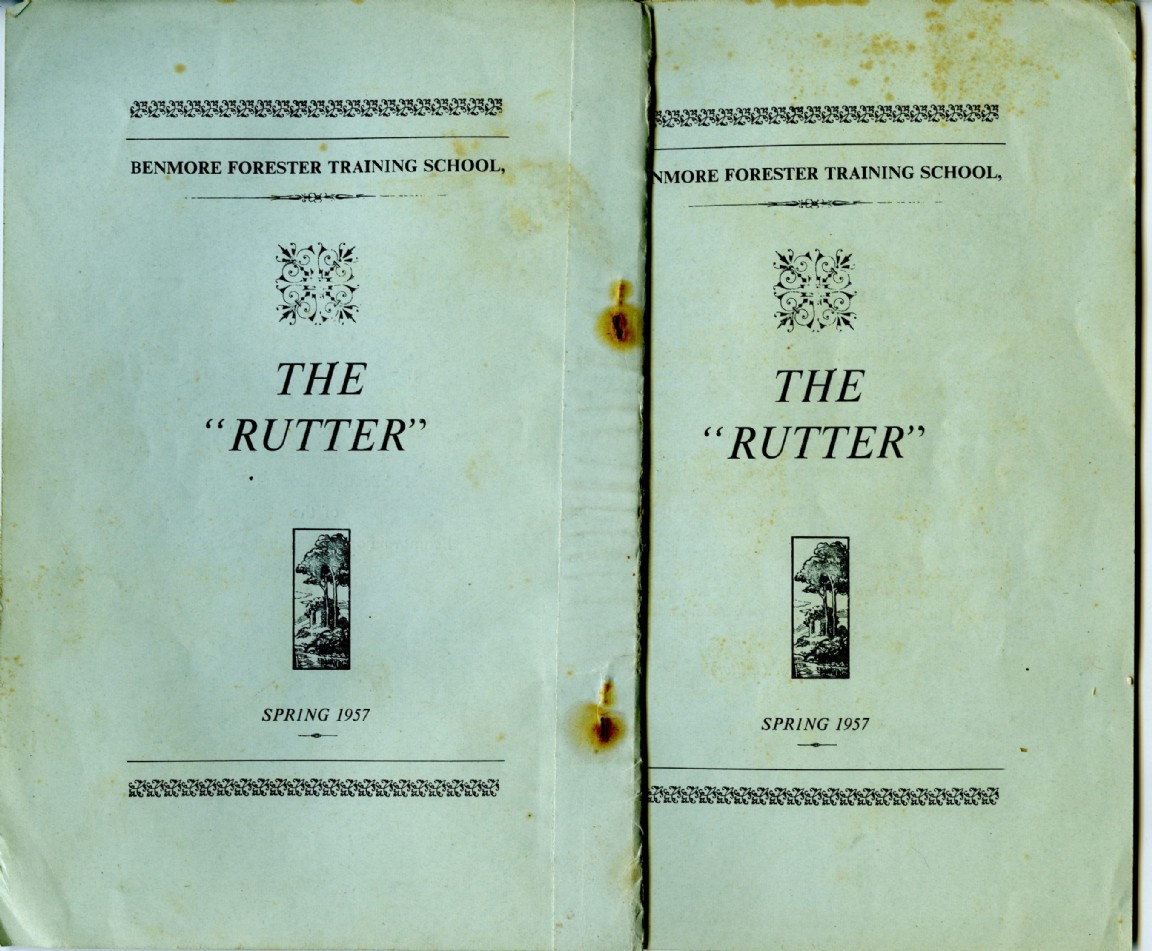 Benmore Forester Training School Magazine � The �Rutter�
