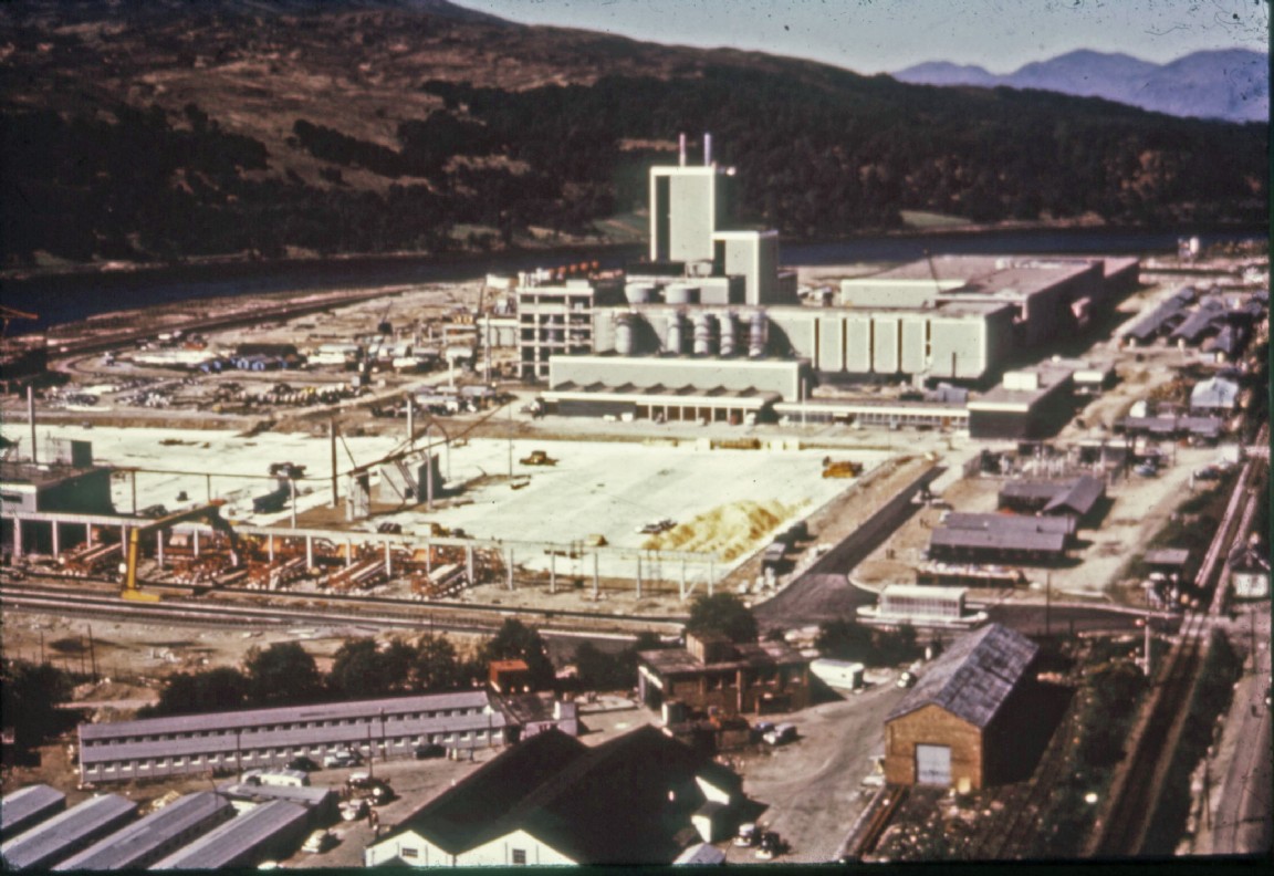 Fort William Pulp and Paper Mill under construction about 1964