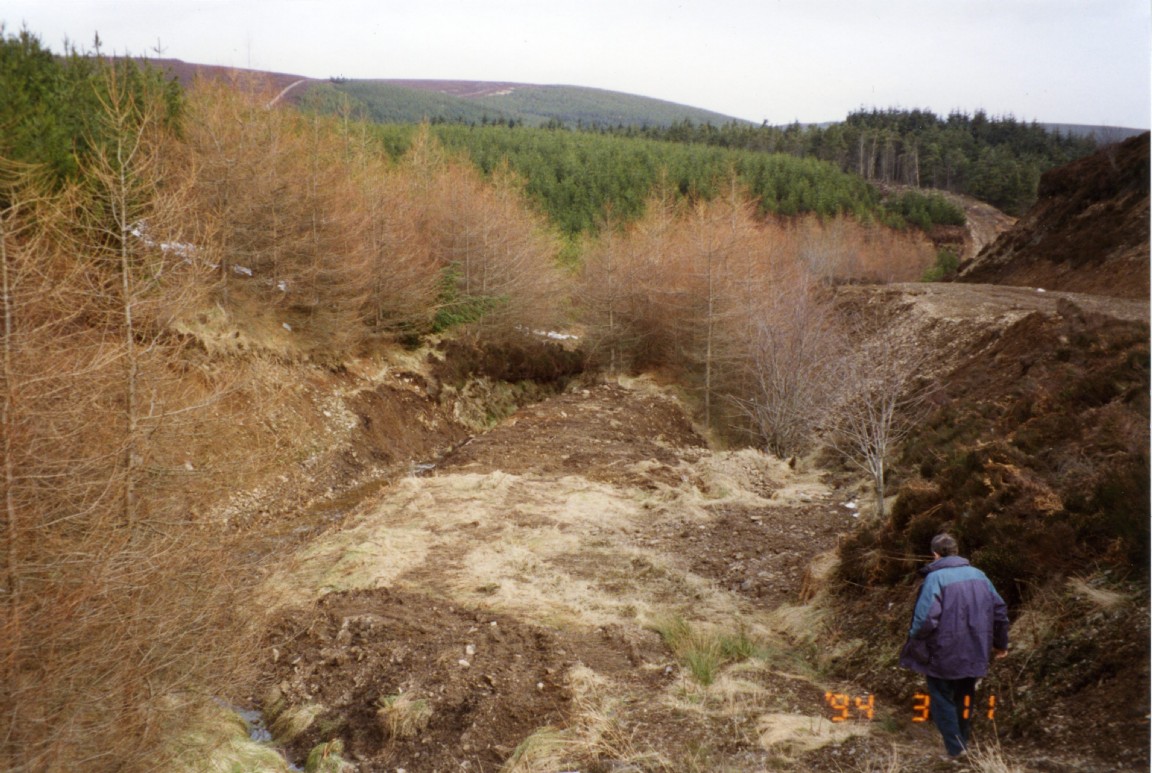 Land slip repairs at Fetteresso Forest 