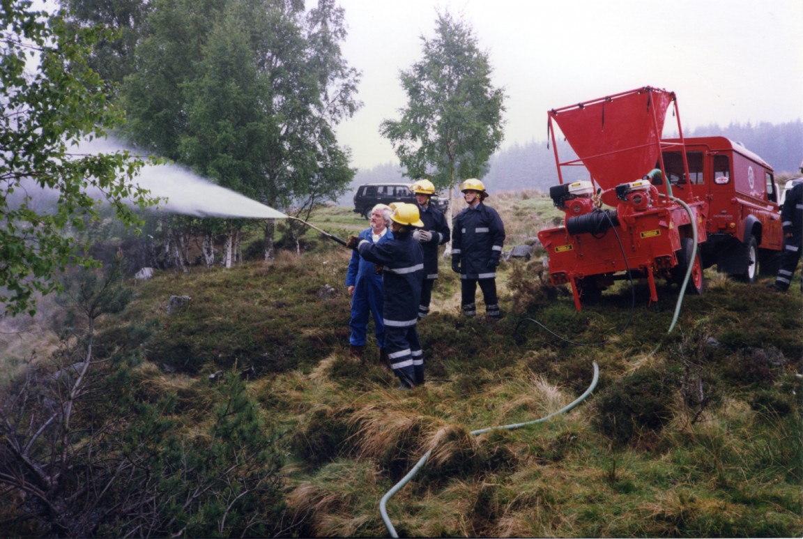 High pressure fire hose and lance demonstration � circa 1993