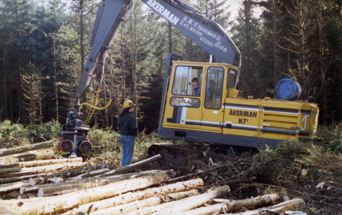 Akerman H7c with possibly a Silvatec havesting head? 