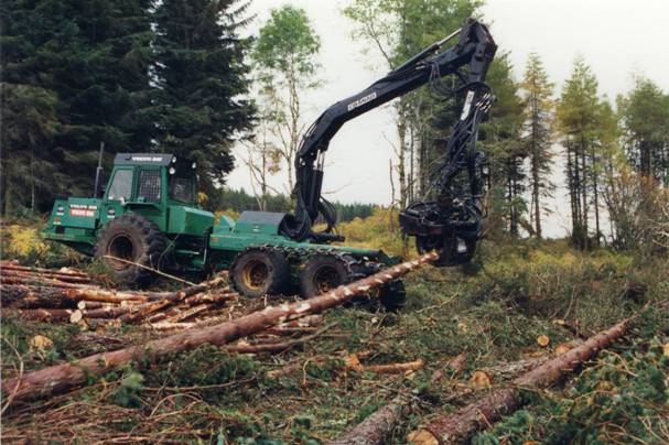 Harvesting Machinery  in Harriet's Wood, Dornoch