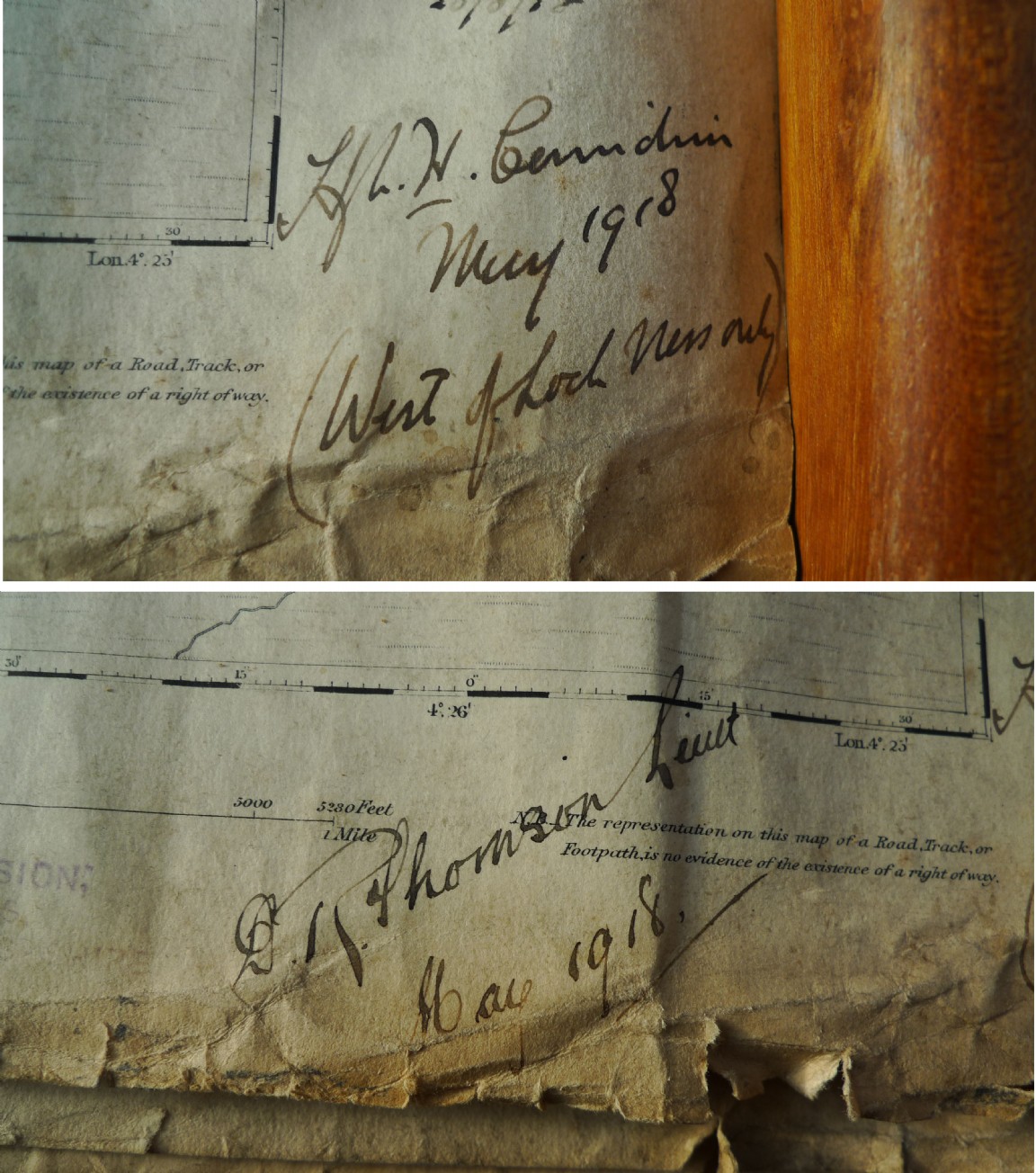 Scotland�s Woodland and forest surveyor signatures - 1918