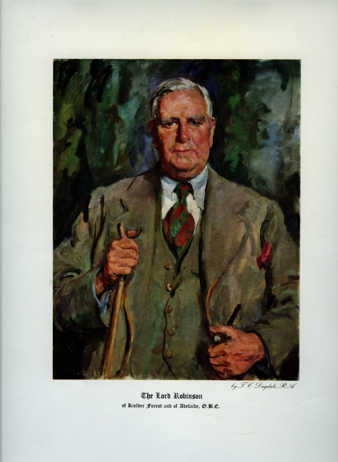The Lord Robinson of Kielder and Adelaide OBE