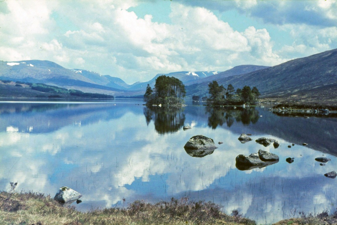 Loch Ossian looking North East from near to location of Railway Station