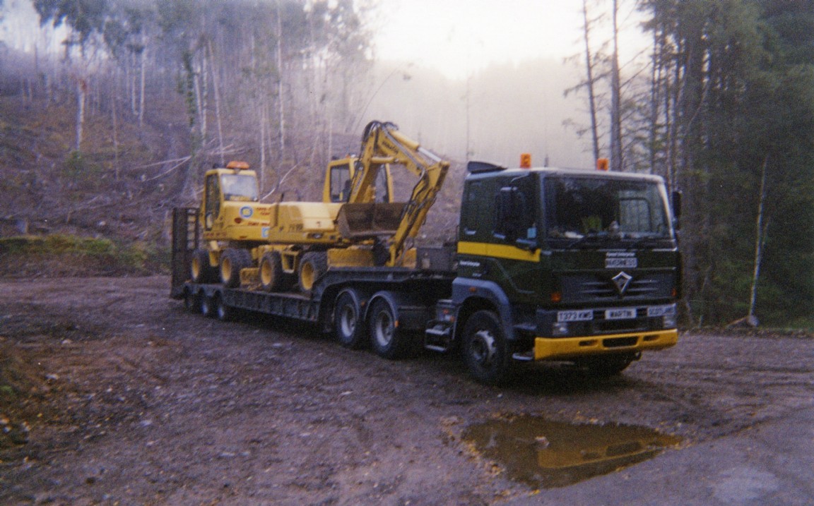 Small diggers at Clunes Forest, near Achnacarry about 2001