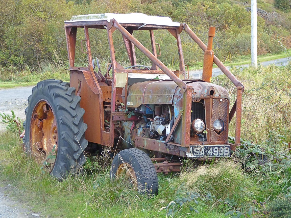A 1964 Fordson Major, with Igland 3000 double drum winch and forestry guarding.