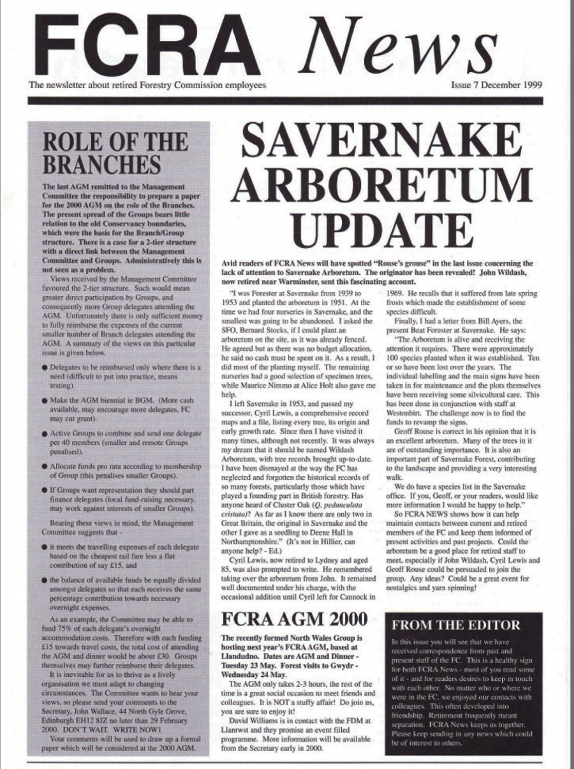 FCA Magazine (FCRA News) - Issue 7: December 1999