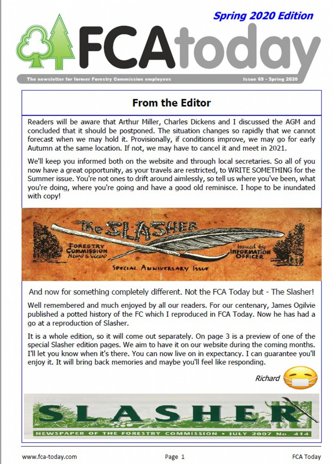 FCA Magazine (FCAtoday) - Issue 69: Spring 2020