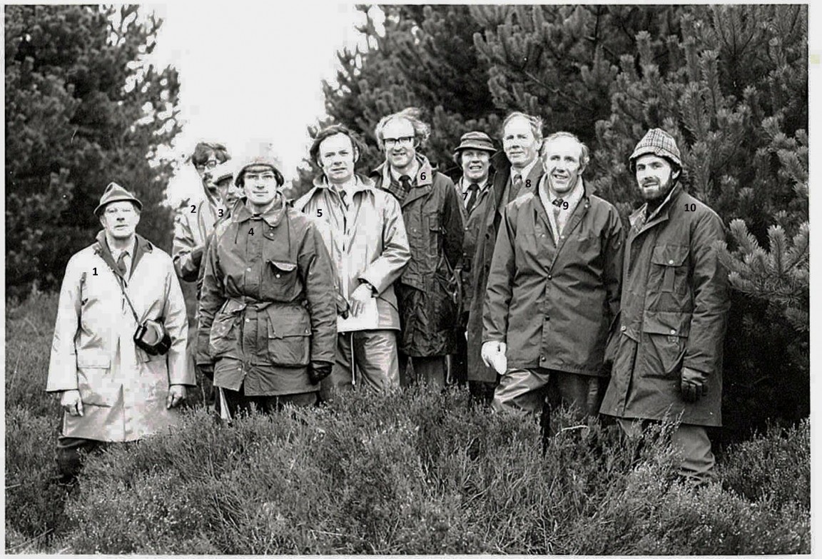 Forest Research Silviculture North team (Edinburgh) on site visit