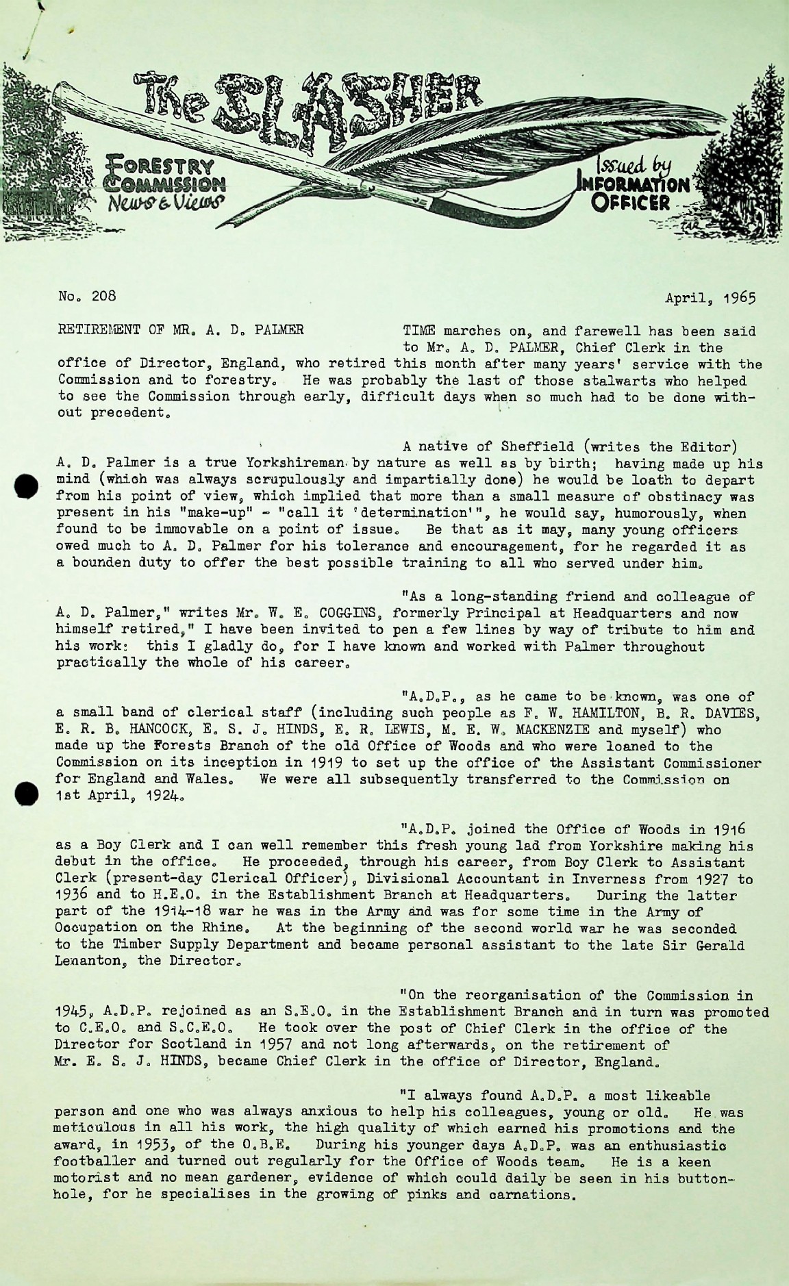 Slasher Magazine Summary: Publication No. 208 - April 1965 