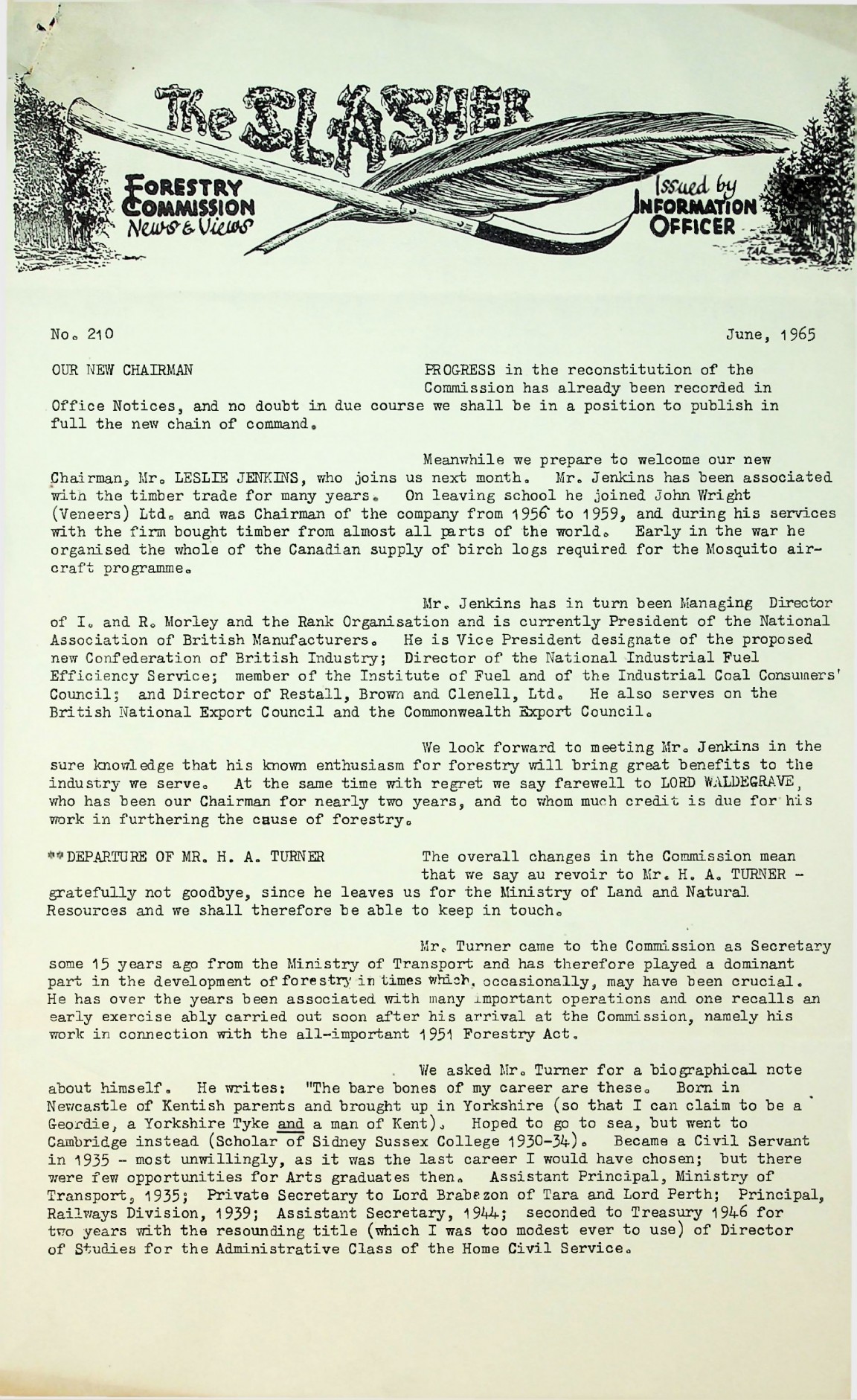 Slasher Magazine Summary: Publication No. 210 - June 1965 