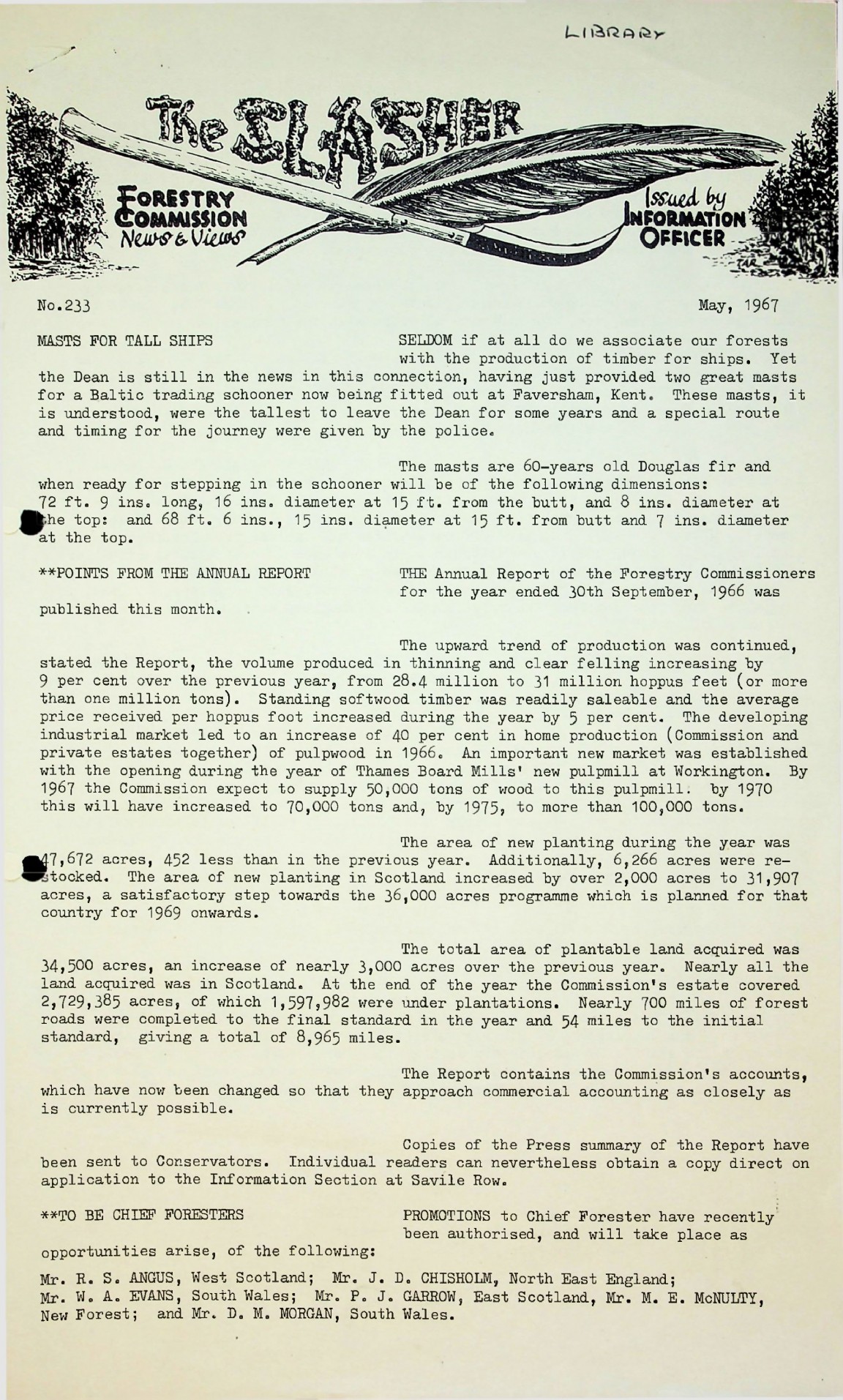 Slasher Magazine Summary: Publication No. 233 - May 1967 
