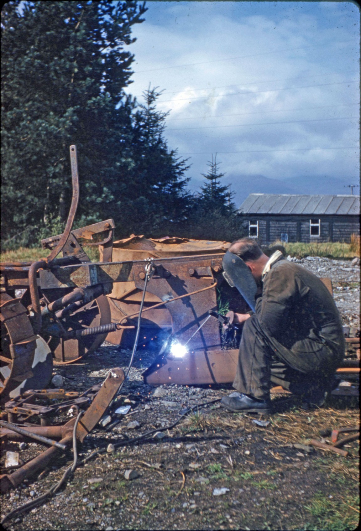 Welding Begg plough at Torlundy � Leanachan Forest - Circa 1960