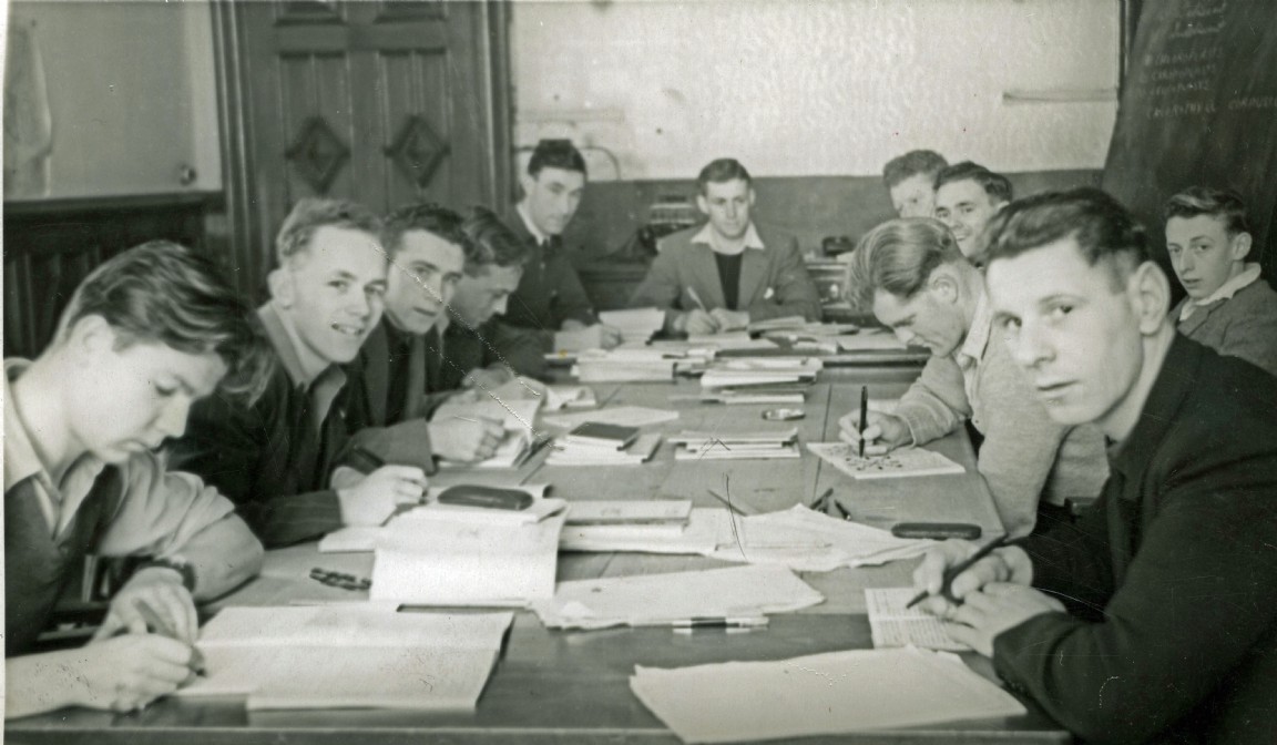 Benmore Forester Training School  students in class