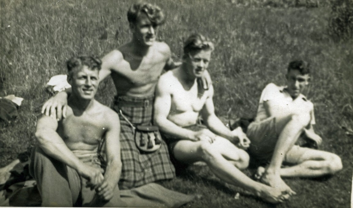 Benmore Forestry Training School students enjoying a warm summer day