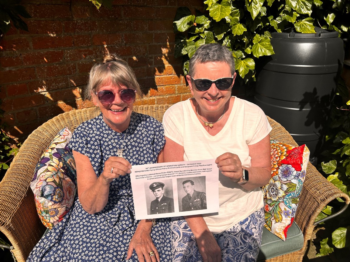 The daughters of two co-pilots from Operation Varsity meet 80 years later