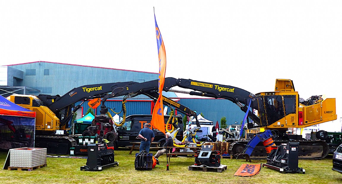 Modern Forestry machines at the Black Isle Show - Tigercats
