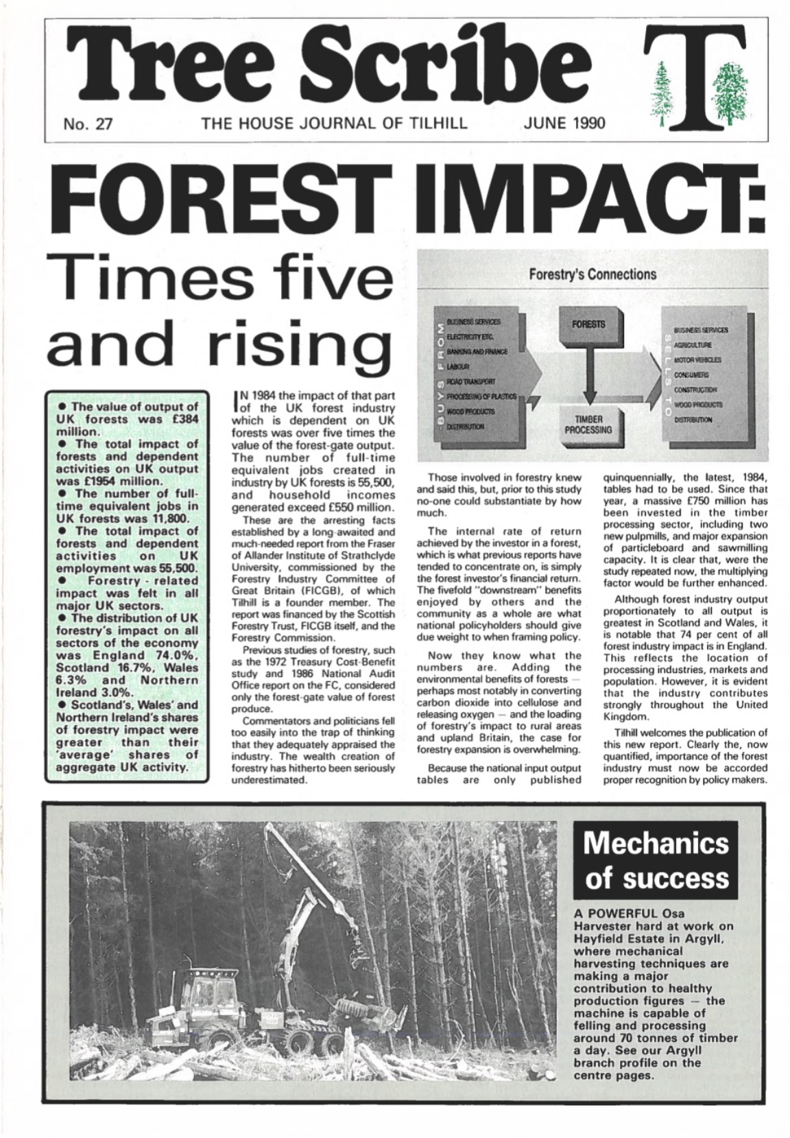 TREE SCRIBE - JOURNAL OF TILHILL FORESTRY - Tree Scribe � No 27 June 1990
