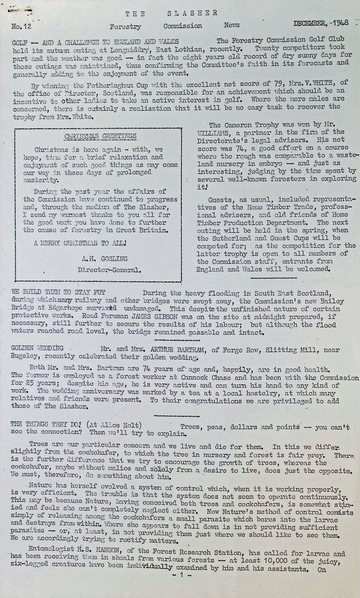 Slasher Magazine Summary: Publication No. 12 December 1948